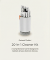 20-in-1 Cleaner Kit with various cleaning tools in a cylindrical holder on a light gray background.