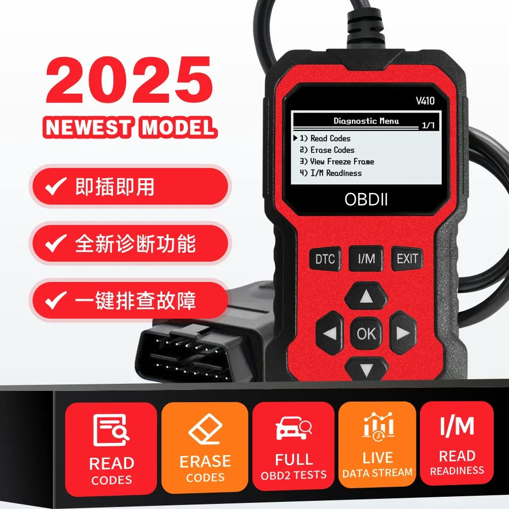 OBD2 Car Diagnostic Scanner Code Reader - SteadyBuy