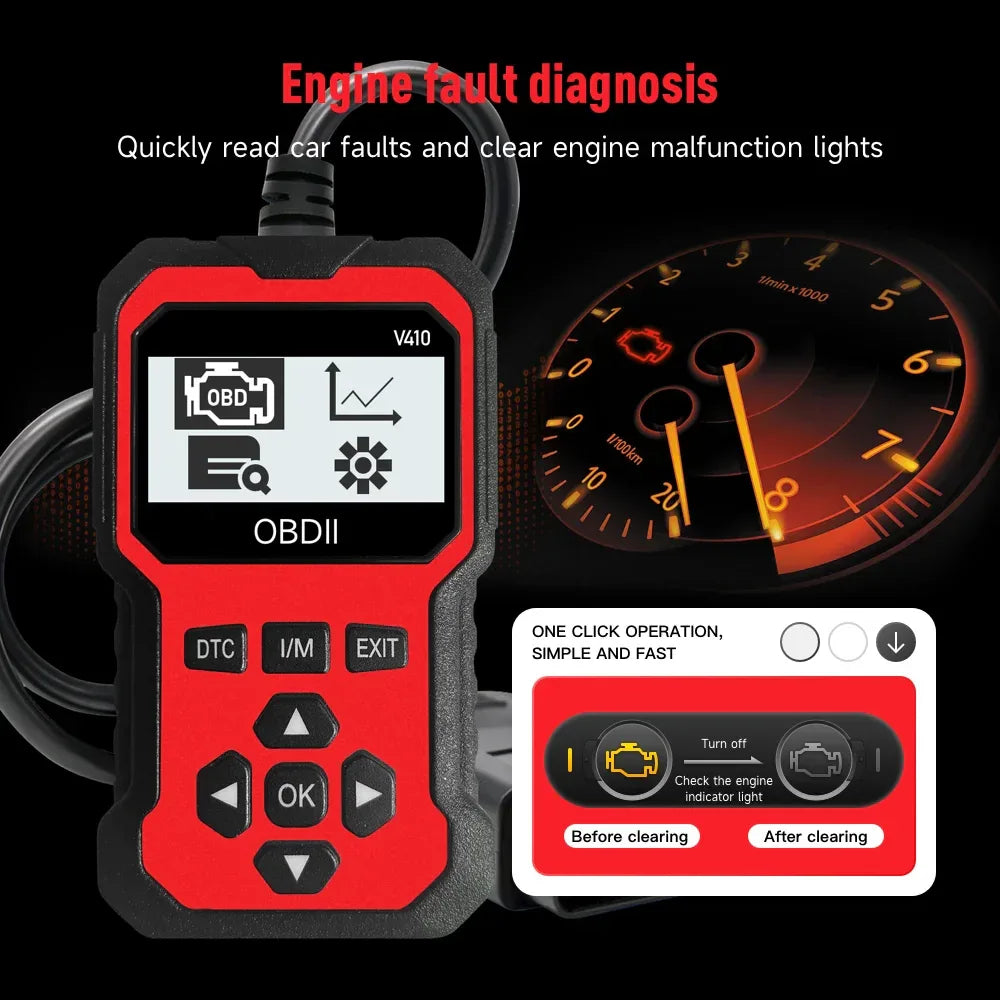 OBD2 Car Diagnostic Scanner Code Reader - SteadyBuy