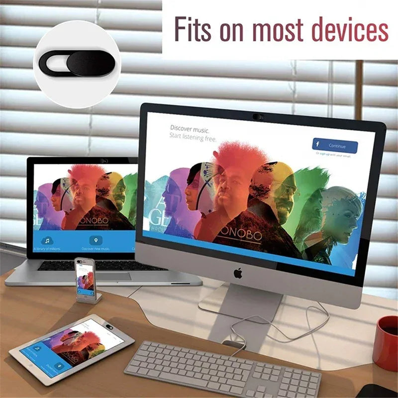 Sliding Webcam Privacy Covers for Laptop, Tablet & Phone - SteadyBuy