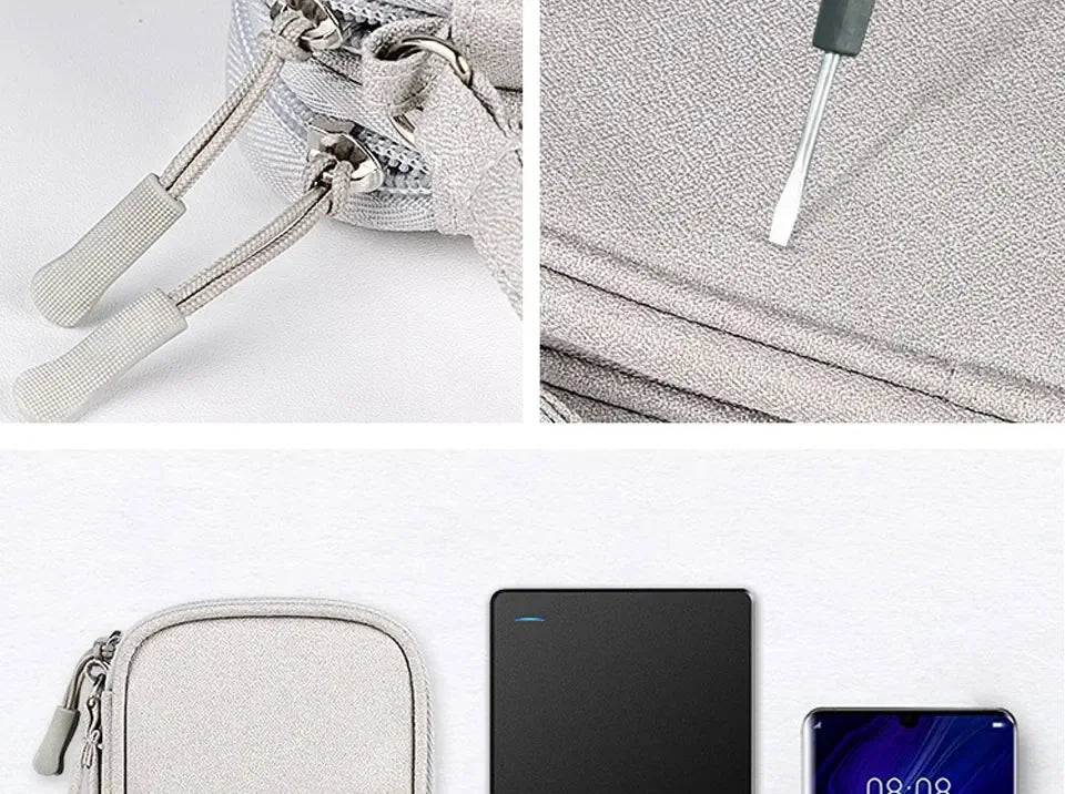 Waterproof Tech Cable Travel Organiser Case - SteadyBuy