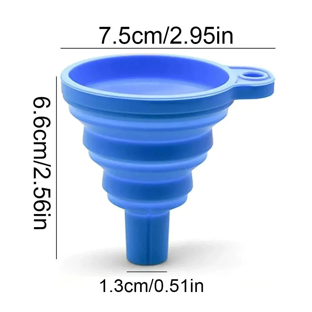 Foldable Silicone Engine Oil & Fluid Funnel - SteadyBuy