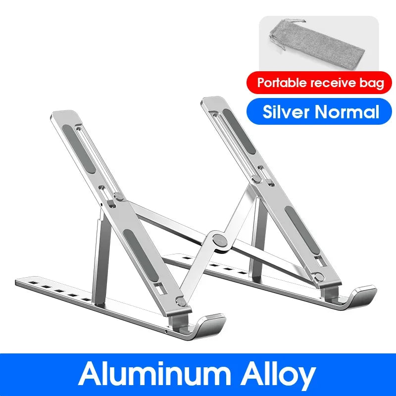 Aluminium Adjustable Laptop Stand for MacBook & Notebooks - SteadyBuy