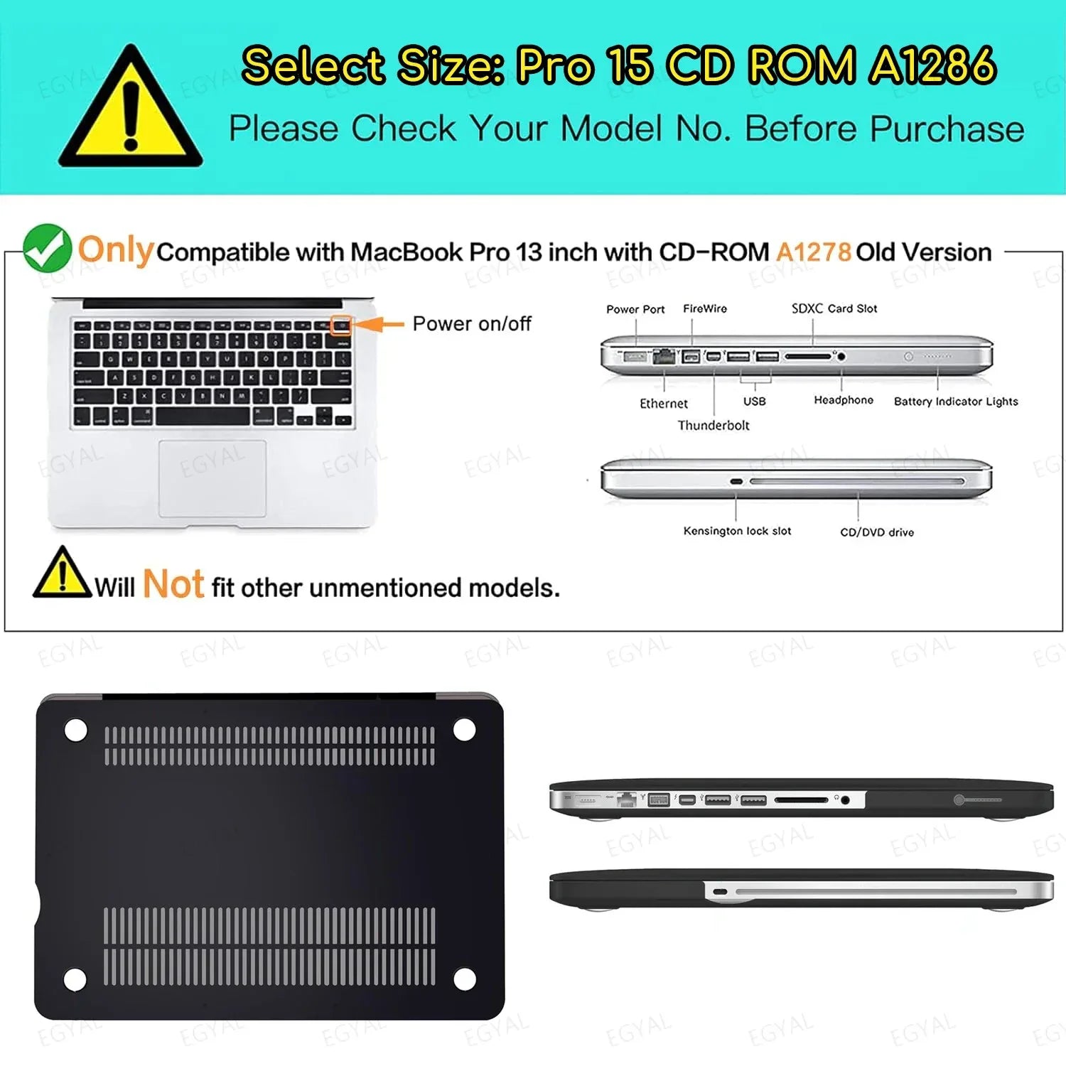 Matte Hard Case for MacBook Air & Pro 13–16" - SteadyBuy