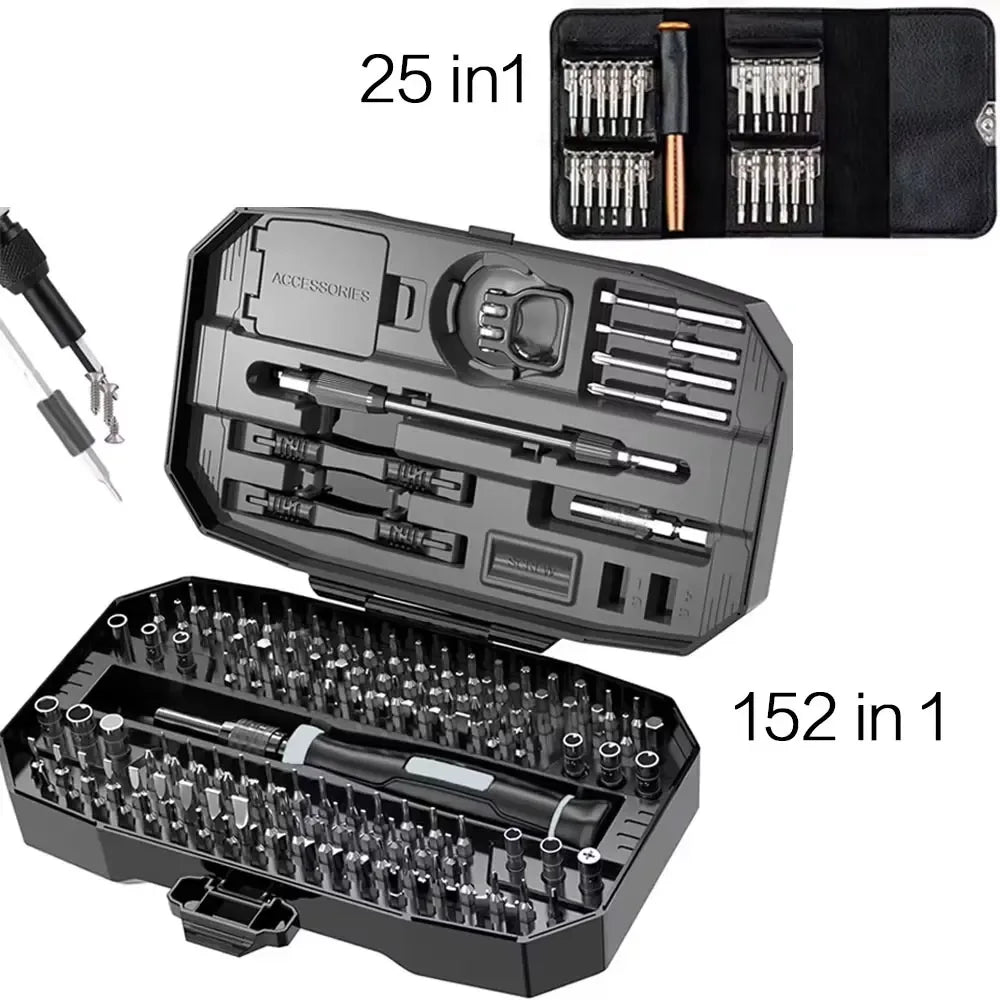 Precision Laptop & Electronics Screwdriver Kit (152‑in‑1) - SteadyBuy