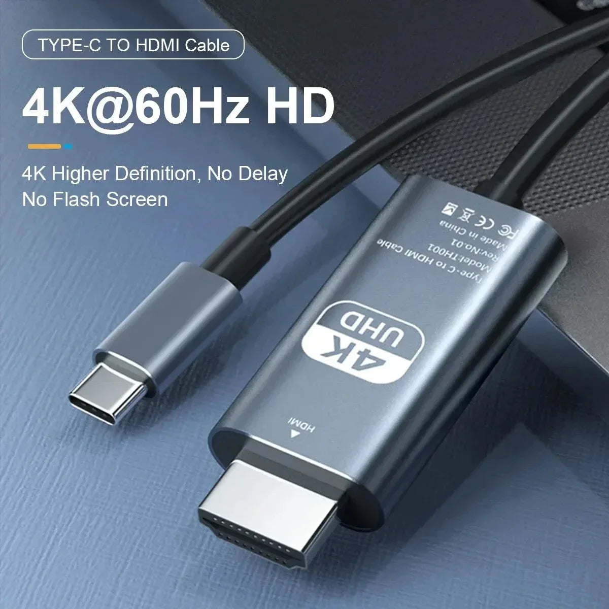 4K USB-C to HDMI Cable 2m (60Hz) - SteadyBuy