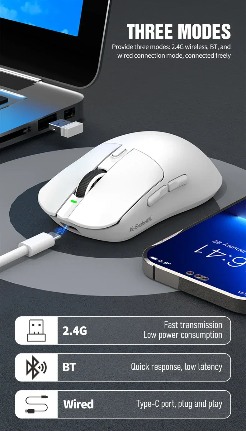 K-Sanke X11 Wireless Gaming Mouse with Magnetic Charging - SteadyBuy