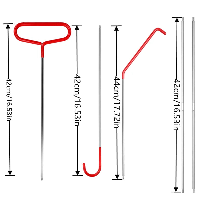 Car Door Long Reach Unlocking Tool Kit