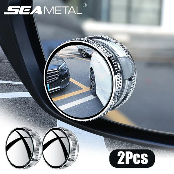 360° Blind Spot Mirrors with Suction – 2-Pack - SteadyBuy