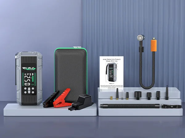 8000A Car Jump Starter with Air Compressor & Power Bank