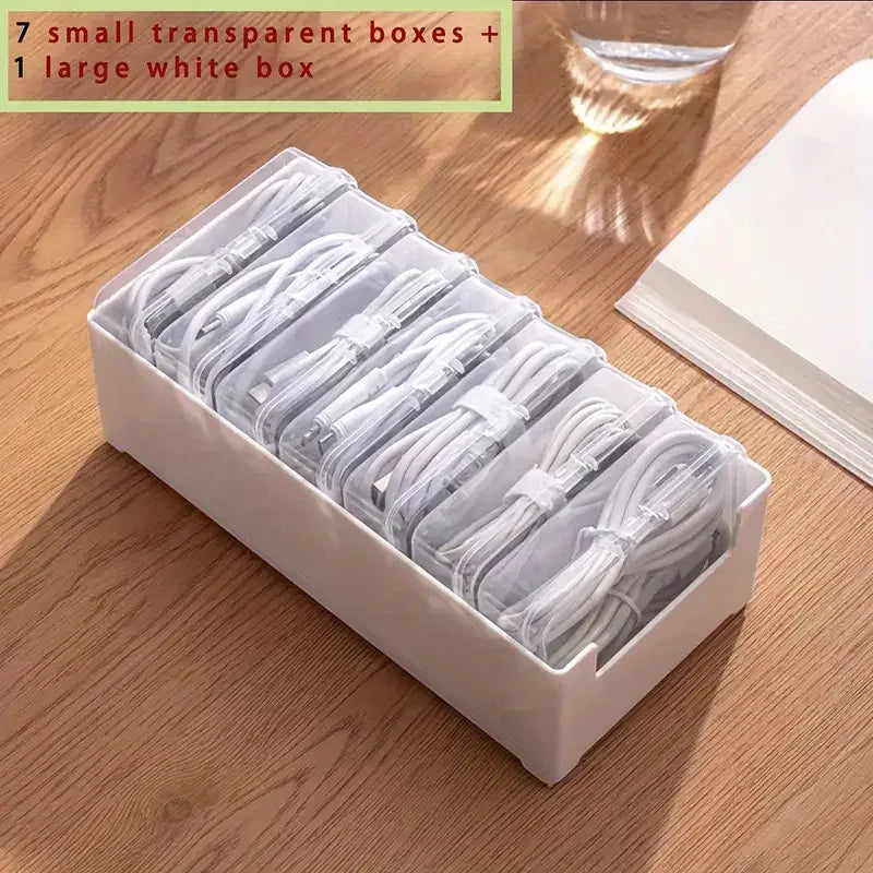 Cable Organiser Storage Box Set (2-Pack) - SteadyBuy
