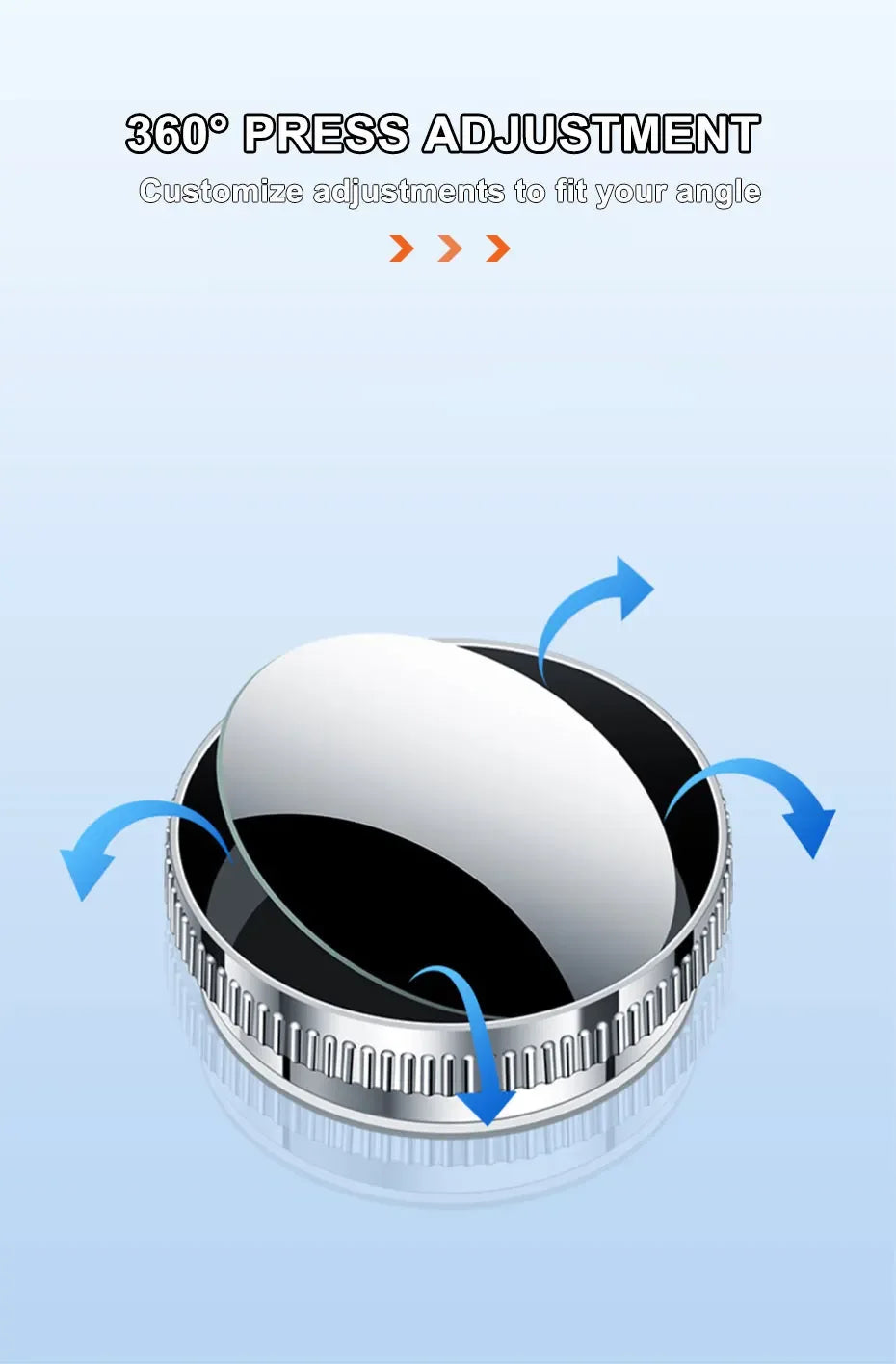 360° Blind Spot Mirrors with Suction – 2-Pack - SteadyBuy