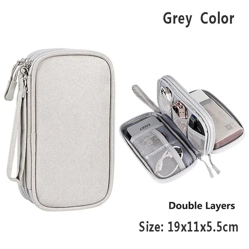 Waterproof Tech Cable Travel Organiser Case - SteadyBuy