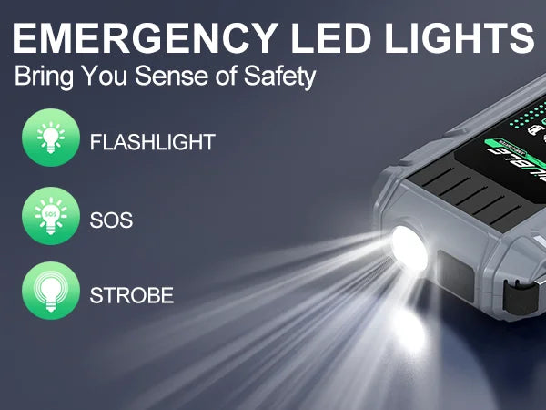 8000A Car Jump Starter with Air Compressor & Power Bank