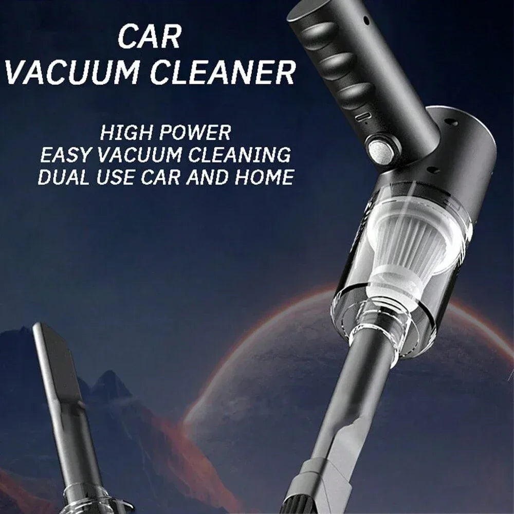 Cordless Handheld Vacuum for Home & Car – Black - SteadyBuy