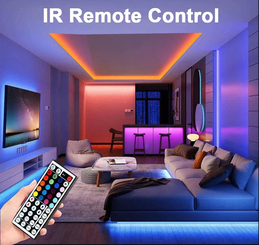 RGB LED Strip Lights with App Control (15m Kit) - SteadyBuy