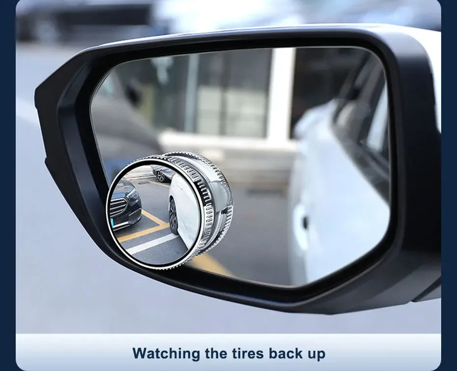 360° Blind Spot Mirrors with Suction – 2-Pack - SteadyBuy