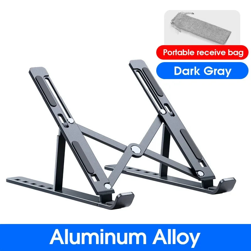 Aluminium Adjustable Laptop Stand for MacBook & Notebooks - SteadyBuy