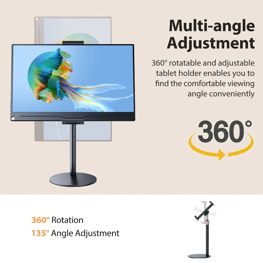 Adjustable Monitor & Tablet Desk Stand with VESA Mount - SteadyBuy