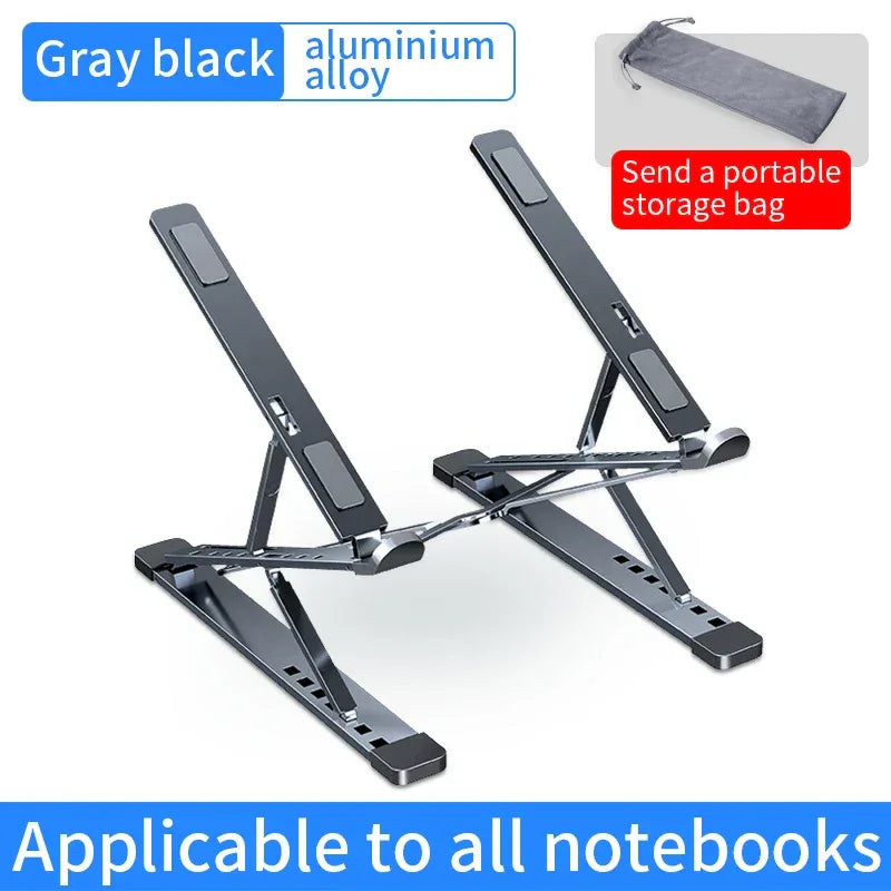 Aluminium Adjustable Laptop Stand for MacBook & Notebooks - SteadyBuy