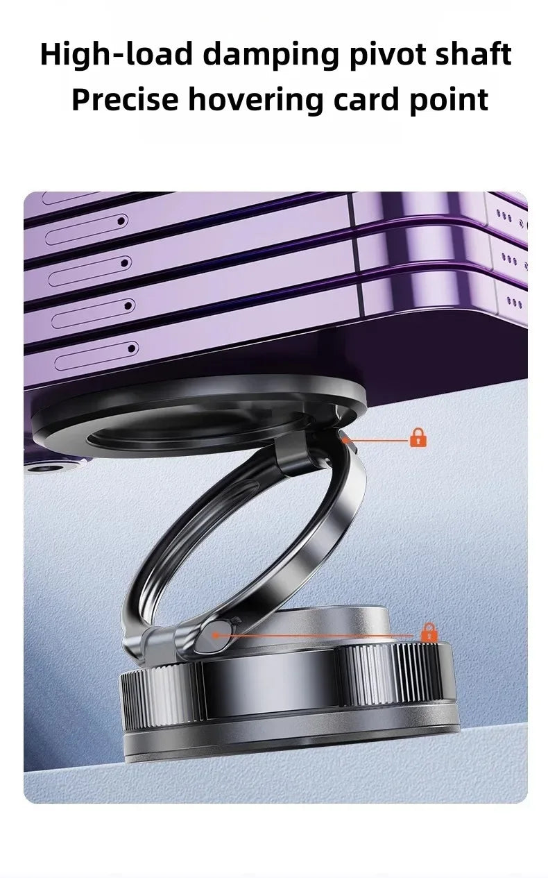 Magnetic Car Phone Mount with 360° Foldable Arm - SteadyBuy