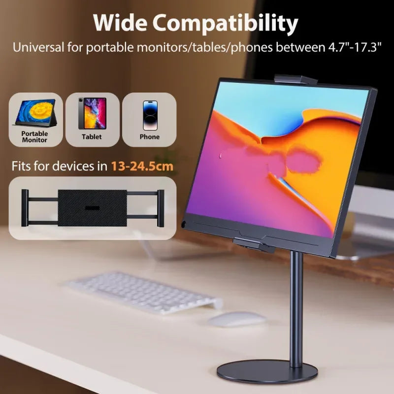 Adjustable Monitor & Tablet Desk Stand with VESA Mount - SteadyBuy