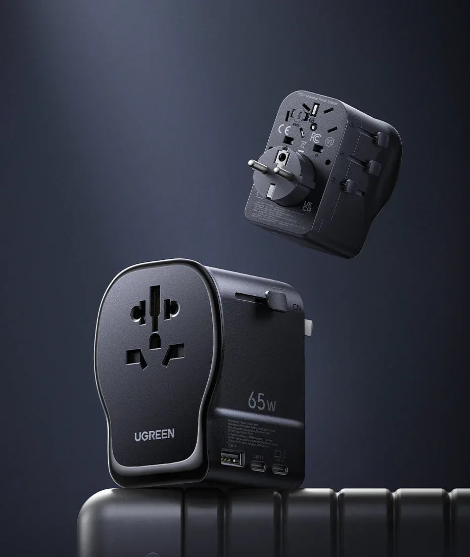 UGREEN 65W GaN Universal Travel Adapter & Charger - SteadyBuy