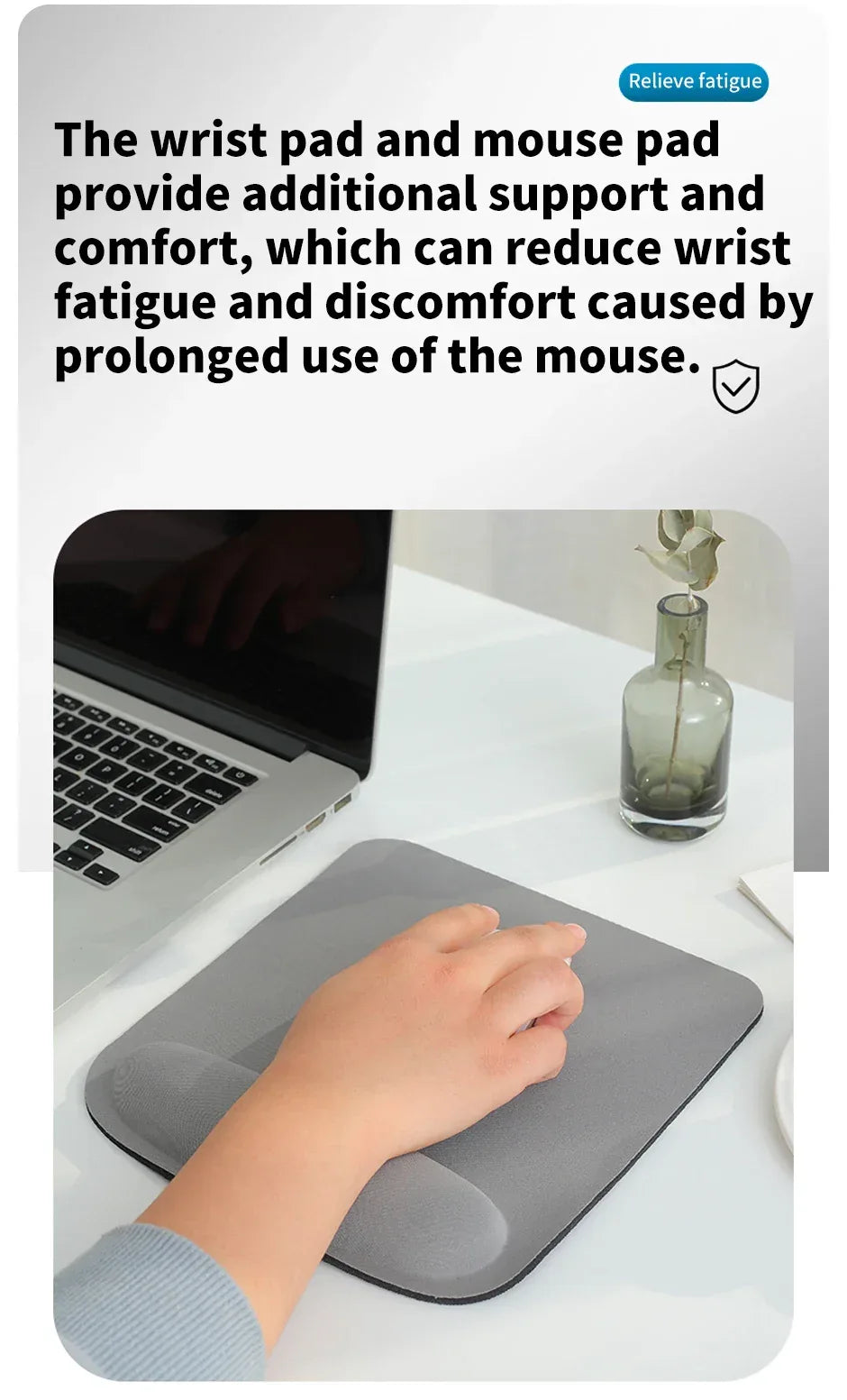 Colourful Ergonomic Wrist Rest Mouse Pad - SteadyBuy