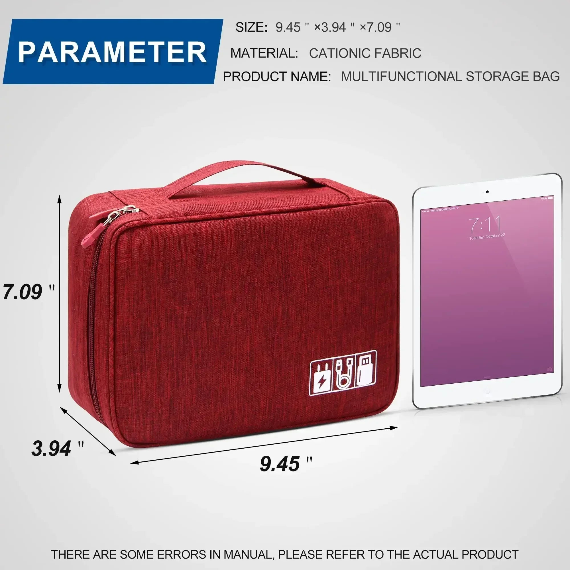 Travel Cable Winder & Tech Organiser Box - SteadyBuy