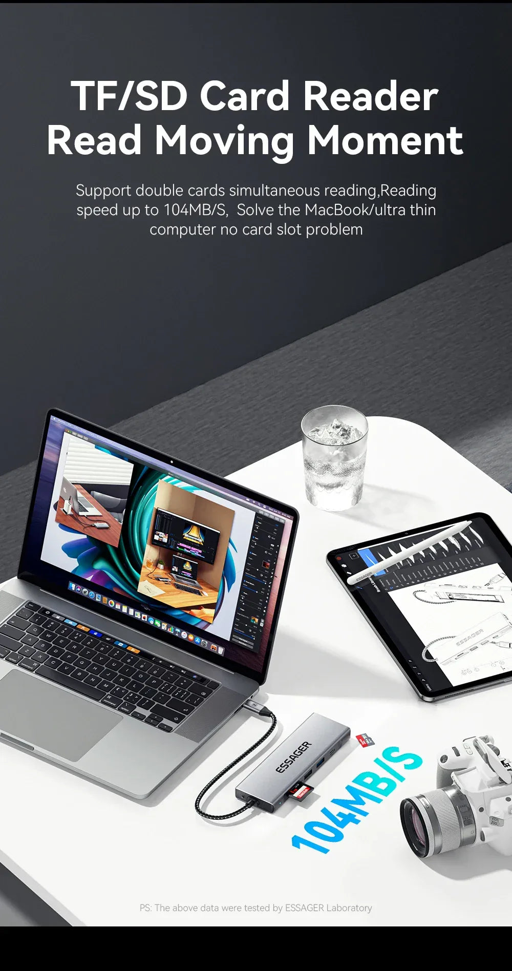 Essager 8‑in‑1 USB‑C Hub with SSD Storage Dock - SteadyBuy