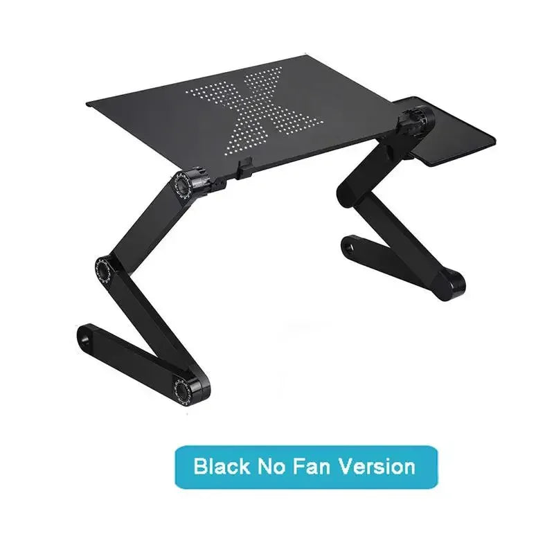 Adjustable Aluminium Laptop Bed Desk with Mouse Pad - SteadyBuy