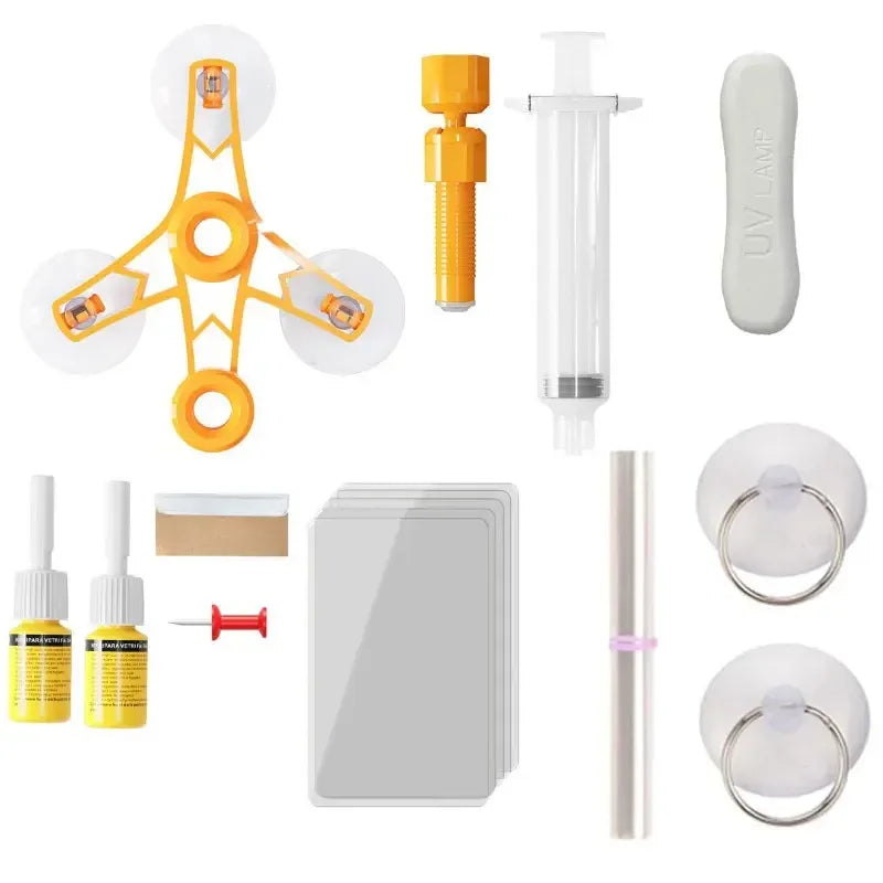 Windshield Glass Crack Repair Kit – No UV Needed - SteadyBuy