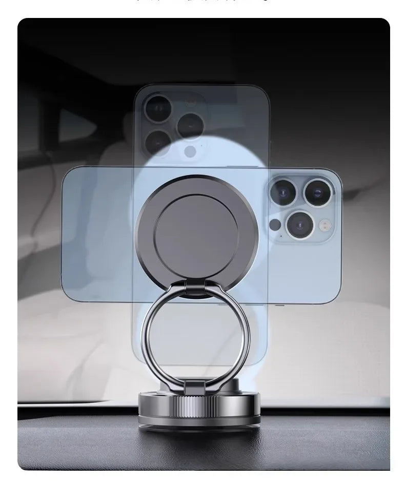 Magnetic Car Phone Mount with 360° Foldable Arm - SteadyBuy
