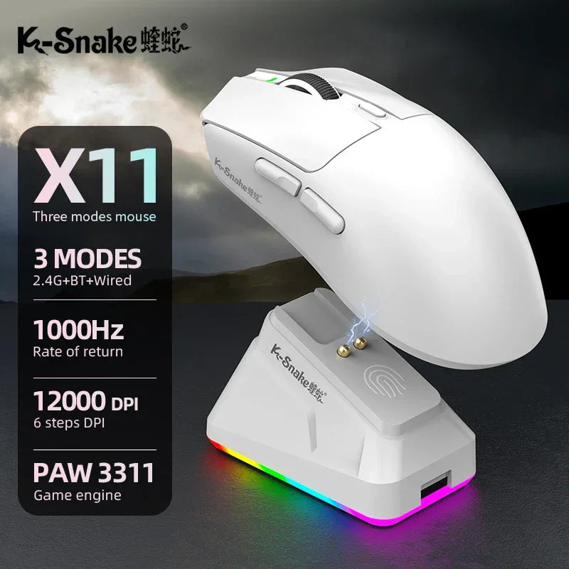 K-Sanke X11 Wireless Gaming Mouse with Magnetic Charging - SteadyBuy