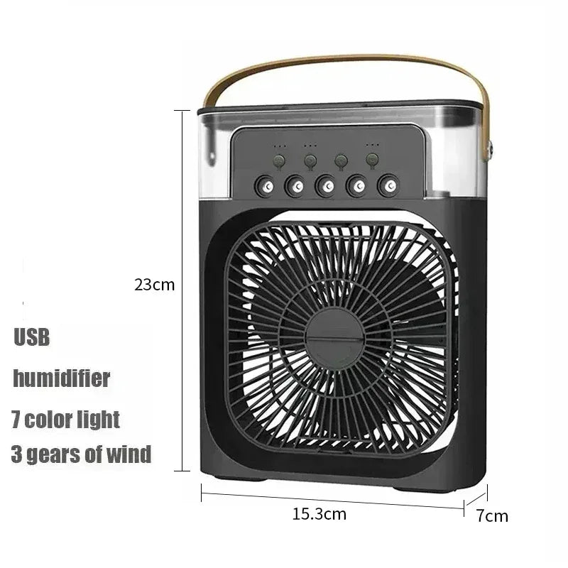 3‑in‑1 Portable Air Cooler & LED Night Light - SteadyBuy