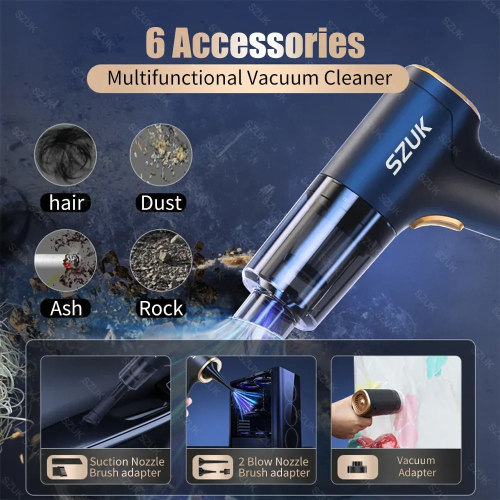 Mini Wireless Car & Home Vacuum Cleaner - SteadyBuy