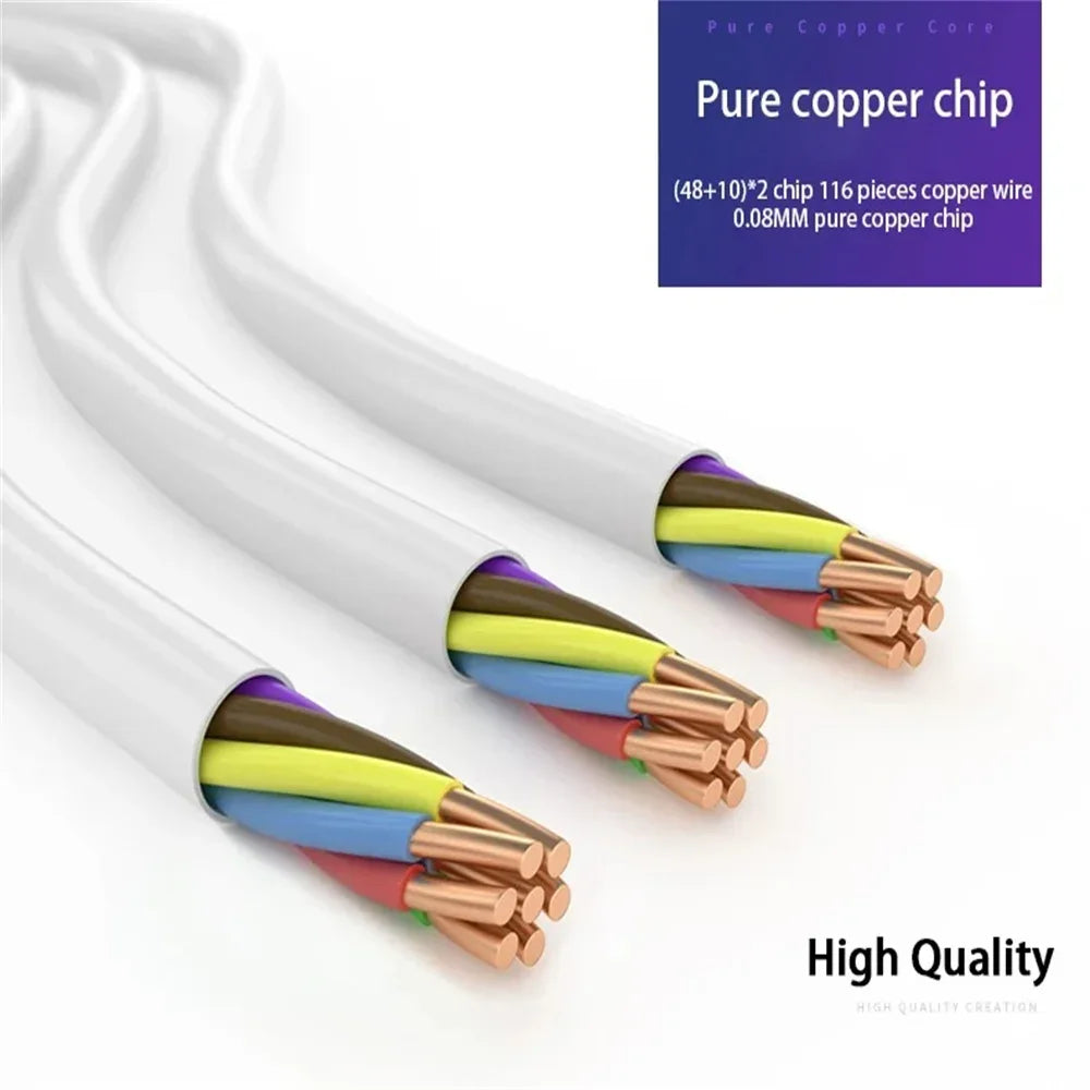 3-in-1 Retractable Fast Charging USB Cable (1m) - SteadyBuy