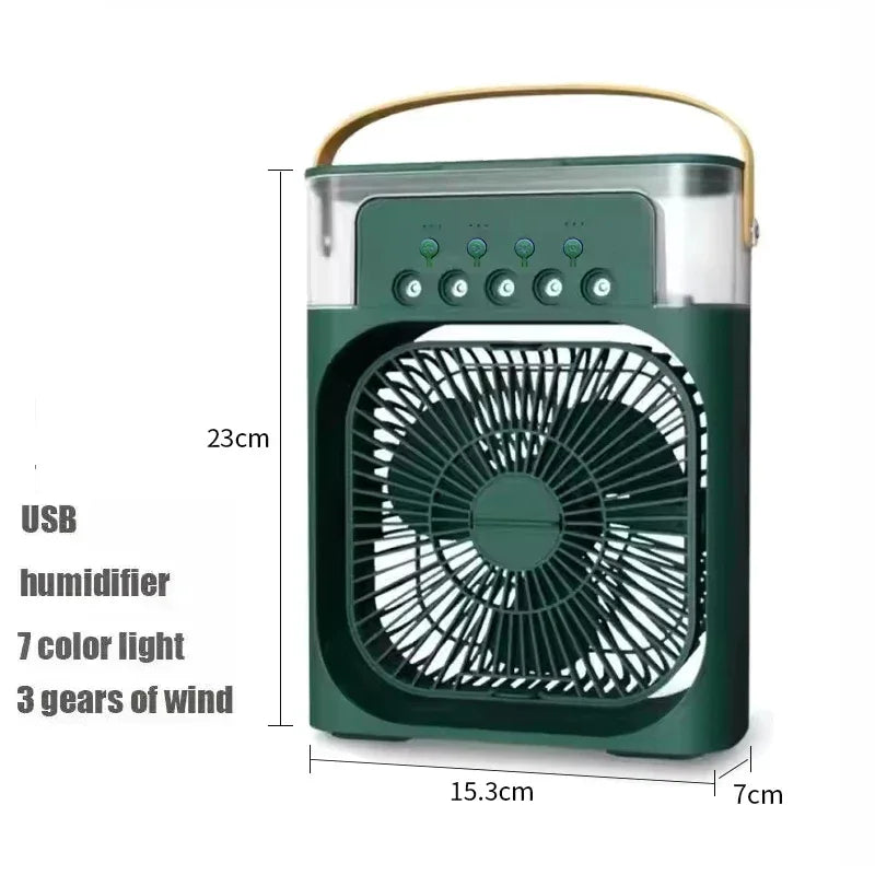 3‑in‑1 Portable Air Cooler & LED Night Light - SteadyBuy