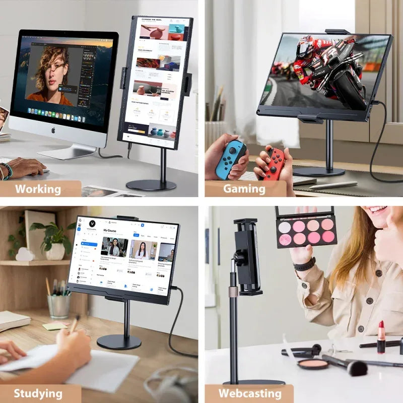 Adjustable Monitor & Tablet Desk Stand with VESA Mount - SteadyBuy