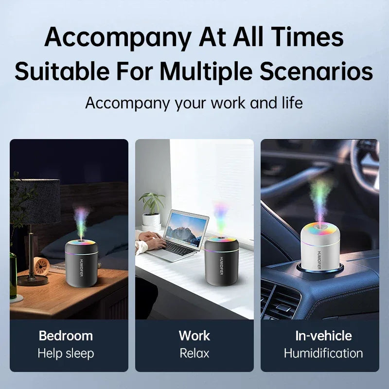 180ml USB Aroma Humidifier & Diffuser - SteadyBuy