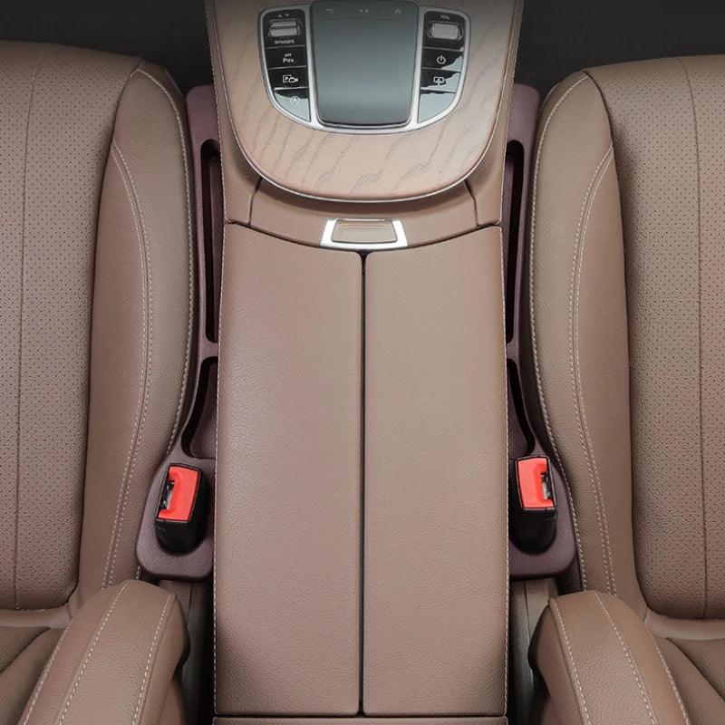 PU Car Seat Gap Filler Organiser (2-Pack) - SteadyBuy