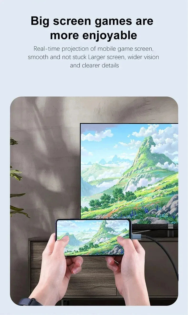 4K USB-C to HDMI Cable 2m (60Hz) - SteadyBuy