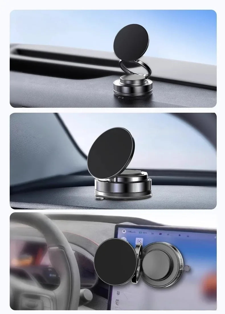 Magnetic Car Phone Mount with 360° Foldable Arm - SteadyBuy