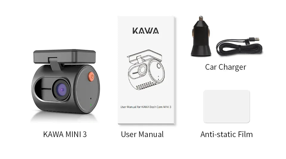 KAWA Mini 3 2K Smart Dash Camera - SteadyBuy