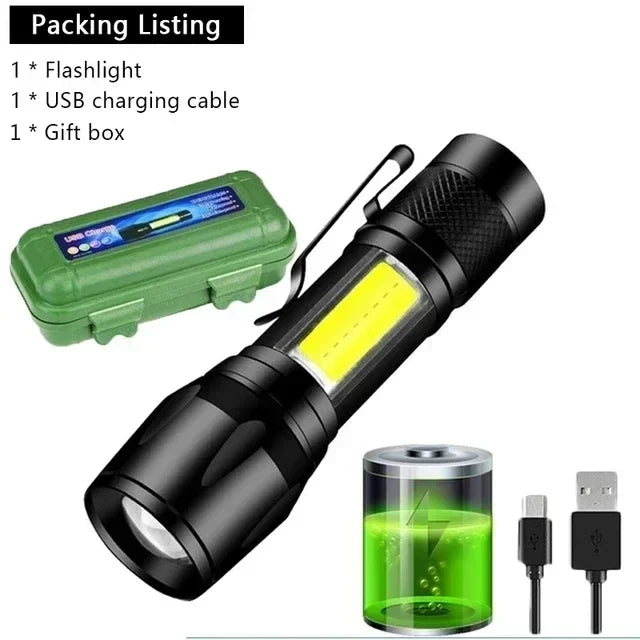 Car Emergency LED Torch - Rechargeable Flashlight for Your Vehicle
