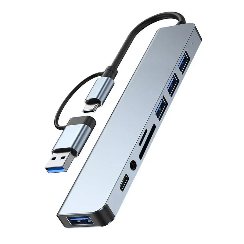 8‑in‑2 USB‑C Hub Docking Station - SteadyBuy