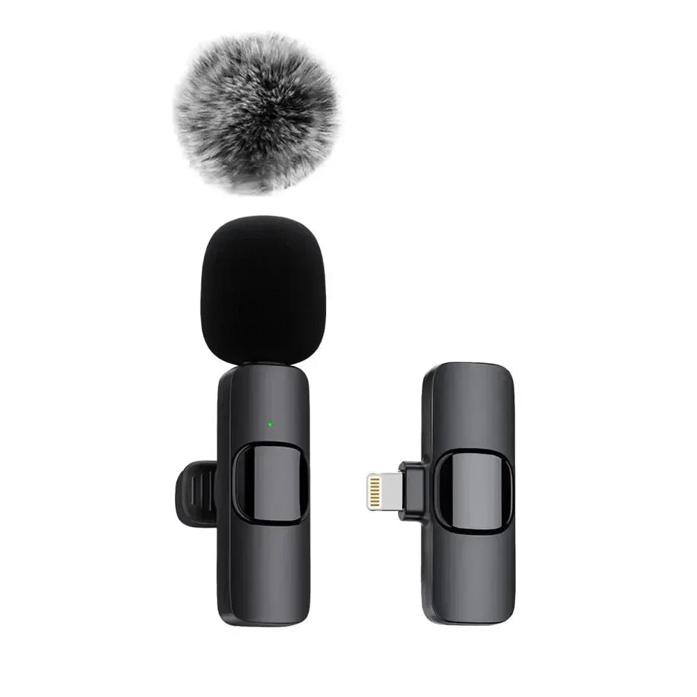 K60 Wireless Lavalier Microphone 2‑in‑1 for Phone & Laptop - SteadyBuy