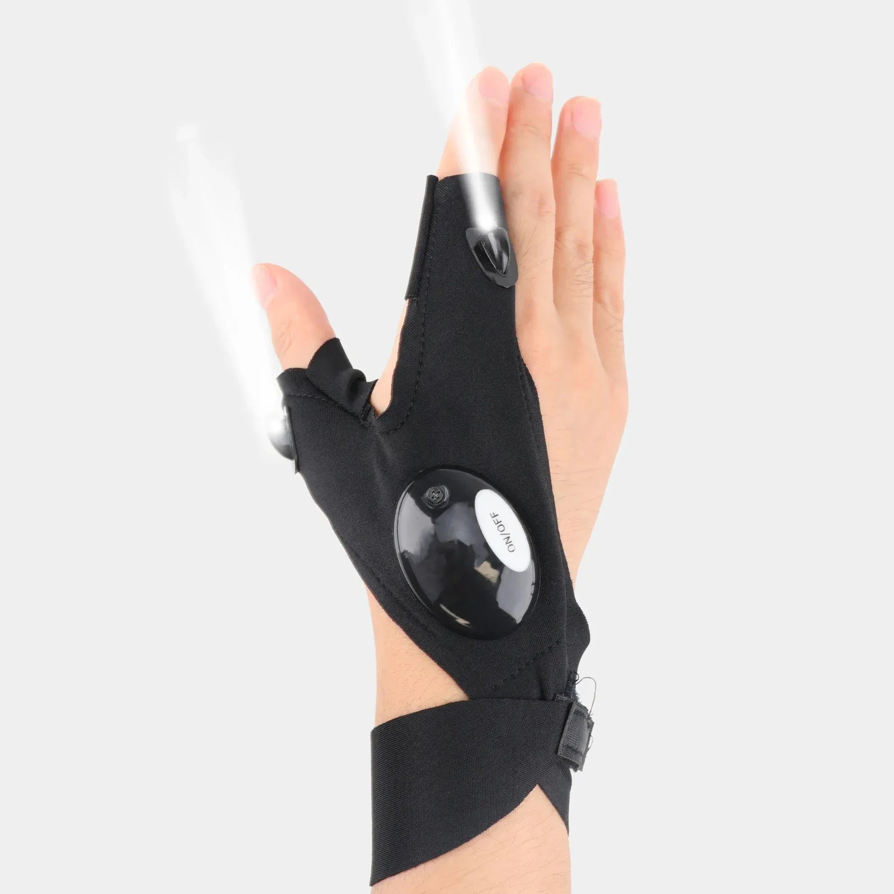 LED Fingerless Flashlight Glove - SteadyBuy