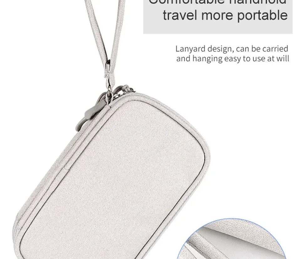 Waterproof Tech Cable Travel Organiser Case - SteadyBuy