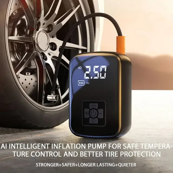 Portable Wireless Car Tyre Inflator Pump - SteadyBuy